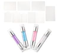 Toyvian 4 Sets Double-Headed Nail Art Stamper Pen with Rhinestones Silicone Nail Stampers 16 Pieces for Manicure in UK