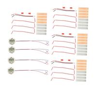 Toyvian 4 Sets Fruit Battery Science Experiment Kit with Digital Clock for Students Stem Education for DIY Potato Orange Lemon Electricity Teaching Kit for Family Learning and School