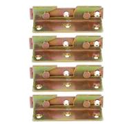 Toyvian 4 Sets Invisible Hinges Bed Lifting Hinge Furniture Connectors Hardware Bed Hardware Bracket with Engineered Stability and Silent Operation Iron Material with 5mm Hole Diameter