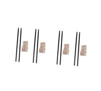 Toyvian 4 Sets Junior High School Electrostatic Experiment Kit Physics Laboratory Supply with Friction Rods and Faux for Static Electricity Practice Professional Science Random Color