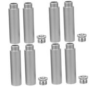 Toyvian 4 Sets Mic Stand Extension Tube Microphone Extension Rod Stand Extender for Recording Studio Equipment