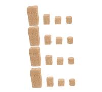 Toyvian 4 Sets Miniature Hay Bales Realistic Straw Bales for Dollhouse and Garden Decor Lightweight Mini Accessories for Creative Model Settings