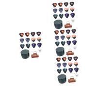 Toyvian 4 Sets Multipurpose Simple Guitar Picks Electric Folk Guitar Picks Ukulele Plectrums for Guitarists Creative Patterns
