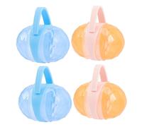 Toyvian 4 Sets Portable Pacifier Holder Case for Baby, Made of Sturdy Pp Material, Easy to Clean and Open, for Keeping Newborn Pacifier Safe Around House or Outdoor Use