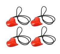 Toyvian 4 Sets Stroller Clips Heart Shape Blanket Holders Multifunctional Stroller Clips for Pram Buggy Blanket Net Pram Accessories