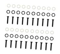 Toyvian 4 Sets Tuning Peg Screws and Washers Replacement for Guitar Tuner Installation Includes Guitar Gasket and Spacer for Tuner Pegs Setup