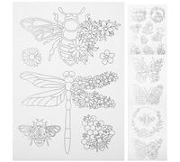 Toyvian 4 Sheets Water Soluble Embroidery Sheet Paper for Sewing Projects, Stable Support for Cross Stitch and DIY Supplies, for Baseball Caps and Cotton Canvas in Clothing Store Use