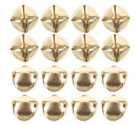 Toyvian 400pcs Cross Bell for Cat and Dog Collars, 0.6 Inch Iron Golden