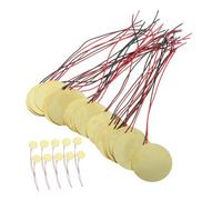 Toyvian 40pcs 27mm Piezo Disc Piezo Sounder Sensor with Leads for Acoustic Guitar Musical Instrument Accessories Passive Trigger Buzzer Copper Plate