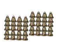Toyvian 40pcs Bells for Crafting Small Christmas Decorations Wind Chime Accessories Sound Handbell for Festive Events and Home Decor