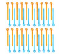 Toyvian 40pcs Birdcage Pole Plastic Standing Stick Removable Corner Platform Perch for Canaries Lovebirds Finch Indoor Cage Training