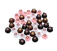 Toyvian 40pcs Mini Resin Coffee Cups for Dollhouse, Miniature Tea Cup Ornaments, Bakery Accessories, Tiny Food Drink Mugs, Mini House Decoration for Party