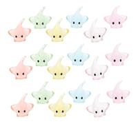 Toyvian 40pcs Mini Resin Ray Ornaments Fish Tank Decorations Micro Landscape Aquarium Accessories Mixed Colors Small Sea Animal Models for Home Aquarium Random Color