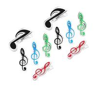 Toyvian 40pcs Music Note Clips Score Clamps for Easy Page Management for Musicians and Lectures Stylish Design Multiple Colors Lightweight and Portable Music Book Accessories