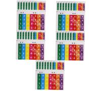 Toyvian 40pcs Pan Flute Note Stickers Phonetic Stickers for Easy Learning Durable and Thin Design for Beginners Enhance Musical Skills Reliable Instrument Supplies