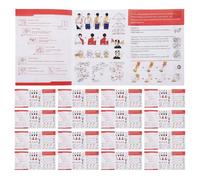 Toyvian 40pcs Wilderness Survival Manual - Emergency Care Instructions Pocket Guide with Basic Safety Tips for Outdoor Camping and Hiking