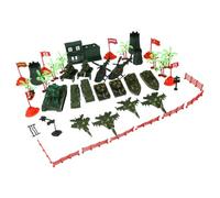 Toyvian 41pcs Military Model Plastic Scene with Tanks and Soldiers Interactive Educational Playset for Boys Enhances Creativity and Imagination