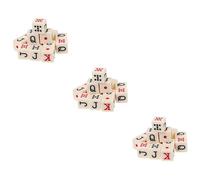 Toyvian 45pcs Acrylic Poker Dice Liars Dice Prop Funny Letter Portable Funny Game Supply for Birthday Party Games