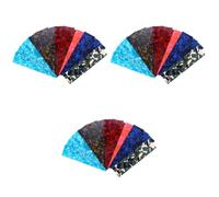 Toyvian 45pcs Diy Guitar Pick Punch Sheets Light Medium Heavy Celluloid Guitar Pick Strips Three Thickness Mixed Send Random Style