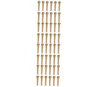 Toyvian 48pcs Acoustic Guitar Bridge Pin Tuning Peg for Guitar Strings Brass Parts