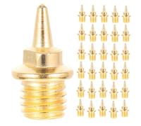 Toyvian 48Pcs Aluminum Alloy Shoe Spikes for Golf Track Durable Replacement Spikes for Running Long Jump and Outdoor Sports Easy Install with Included Wrench