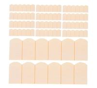 Toyvian 48pcs Doll House Roof Tile DIY Miniature Roofing Tile Accessories Mini Dollhouse Accessories for Kitchen Dollhouse Decor Beige