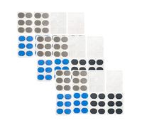 Toyvian 48pcs Drum Dampening Gel Pads Self-adhesive Drum Silencers for Practice Accessories for Tone Control and Overtone Reduction