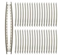 Toyvian 48pcs Electric Guitar Fret Wire 2.2mm Thickness Cupronickel Frets Wire Replacement for Electric Guitar Models Fingerboard Repair Parts Supplies