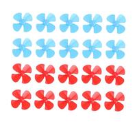 Toyvian 48pcs Four-bladed Mini Propellers DIY Boat Accessories Drone Propeller Blades for Science Projects Model Making with Enhanced Airflow and Reduced Drag Random Colors Random Color