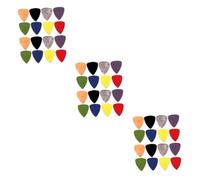 Toyvian 48pcs Guitar Picks for Strings Felt Guitar Plectrum Ukulele Picks Grey
