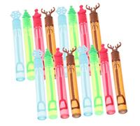 Toyvian 48pcs Heart Shaped Bubble Wands Bubble Blowing Plaything for Weddings Parties Holidays with Creative Designs for Adults