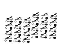 Toyvian 48pcs Lavalier Microphone Clip for Phone Clip Mic Studio Microphone Lapel Tie Iron for Video Conferencing