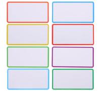 Toyvian 48PCS Magnetic Label Stickers Reusable Magnetic Signs Coated Paper Material, Featuring Dry Erase Magnetic Labels and Colorful Name Tags, for Office Activities and Classroom Use