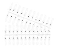 Toyvian 48Pcs Magnetic Nail Art Display Tips Nail Polish Sample Sticks Board for DIY Training and Practice, 2 Sets Magnetic Detachable Polish Color Cards for Manicure