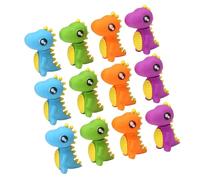 Toyvian 48pcs Mini Dinosaur Erasers Bulk for Soft Cartoon Animal Shapes for School Art Projects Portable Stationery Supplies for Classroom Travel Homework Creative Study Tools