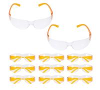 Toyvian 48pcs Safety, and Waterproof Protective Eyewear Wide Vision, Yellow PC Material Goggles for Classroom Lessons and Scientific Exploration