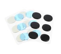 Toyvian 48pcs Self Adhesive Silicone Drum Head Patch Noise Reducing Bass Drum Pad Protector Vibration Dampening Transparent Colored Mix