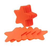 Toyvian 48pcs Star Carpet Spot Markers for Classroom Floor Organization Reusable Floor Dots for Preschool Teaching Activities and Group Positioning Tools