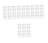Toyvian 48pcs Transparent Electric Guitar Effect Pedal Toppers Durable Footswitch Caps for Guitar Protection Reusable Replacement Footswitch Accessories