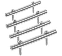 Toyvian 4Pcs 48Mm Chrome Electric Guitar and Bass Headstock String Retainer Bars Professional String Tension Device for Stable Pressure and Lead Control