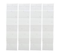 Toyvian 4pcs A6 Daily Monthly Planner Insert Refill with 7-fold Pages and 6 Holes, Smooth Writing Paper for Academic and Work Use, Flexible Binder Compatibility for Students