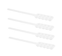 Toyvian 4pcs Abs Mini Scoops Pill Measuring Spoon with Slots for Accurate Counting Versatile Medicine and Bead Counter for Home Travel and Laboratory Use