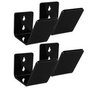 Toyvian 4pcs Acrylic Baseball Glove Shelf Wall Mount Organiser for Baseball and Softball Gloves Black with Sl esign for Indoor Use