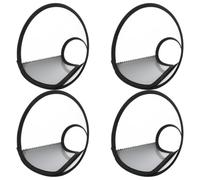 Toyvian 4pcs Adjustable Pet Collar for Cats and Pets, Plastic Elizabethan Anti-lick Cone with 360 Degree Full Protection, Post-surgery Protective Cat Cone Collar