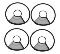 Toyvian 4pcs Adjustable Pet Collars Cones for Dogs and Cats Widened Thickened Elizabethan Neck Cones Soft Protective Anti-lick and Anti-bite Wound Healing Collars with Full Protection