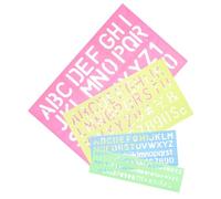 Toyvian 4pcs Alphabet Number Tracing Board Smooth Edges Educational for Cognitive Learning Early Writing Practice Stencil Tool for Spelling and Memory Development