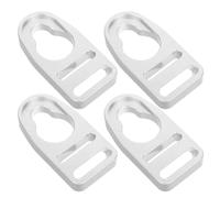 Toyvian 4pcs Aluminum Kayak Seat Buckles Clips Lightweight Corrosion-resistant Replacement Latch Hardware for Kayak Seat Strap Repair Stability