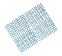 Toyvian 4Pcs Animals Foot Mats Durable Household Bunny Pads with Hollow Design for Easy Cleanup Suitable for Rabbit Hamster and Guinea Pig Cages Safe and Sturdy Plastic