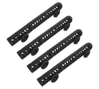 Toyvian 4pcs Aquarium Heater Protector Covers for Submersible Heaters, Sturdy Black Plastic Rod Sleeves with Effortless Installation, Suitable for Heating Rods to 2.8cm Diameter in Fish