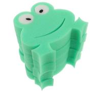 Toyvian 4pcs Bath Sponge Frog Sponge Soft Bath Toys for Boys and Girls Animal Body Scrubber Facial Exfoliating Pad